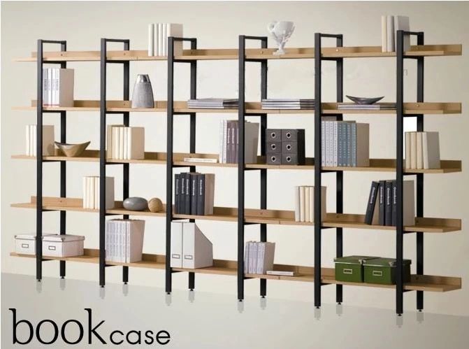 Special Iron Wood Bookcase Shelves Shelving Combination Display Shelf  Display Rack Five Shelves Partition Cabinet|cabinet Jack|rack Waterrack  Price – Aliexpress Within Bookcases With Shelves And Cabinet (View 7 of 15)