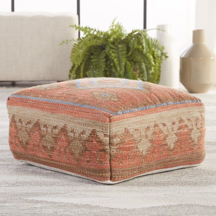 Steelside™ Mayer Outdoor Ottoman With Cushion & Reviews | Wayfair Within Ottomans With Cushion (View 1 of 15)