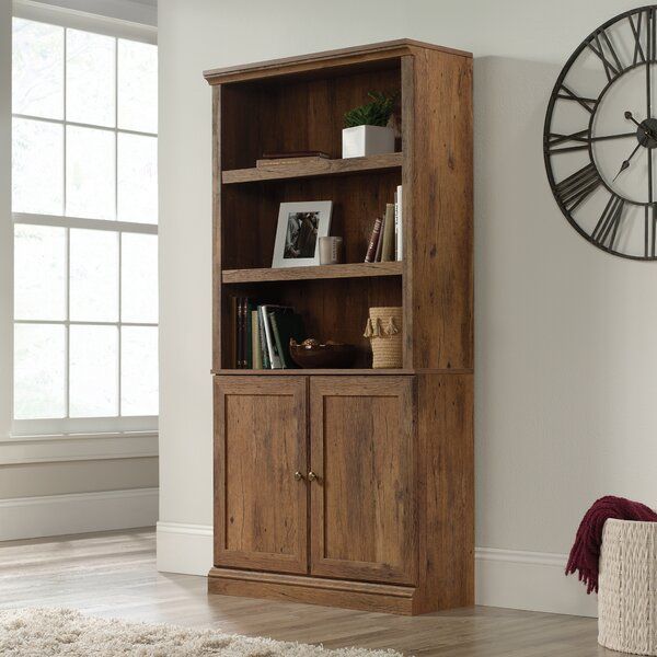 Storage Bookcase With Doors | Wayfair With Regard To Two Door Hutch Bookcases (View 6 of 15)