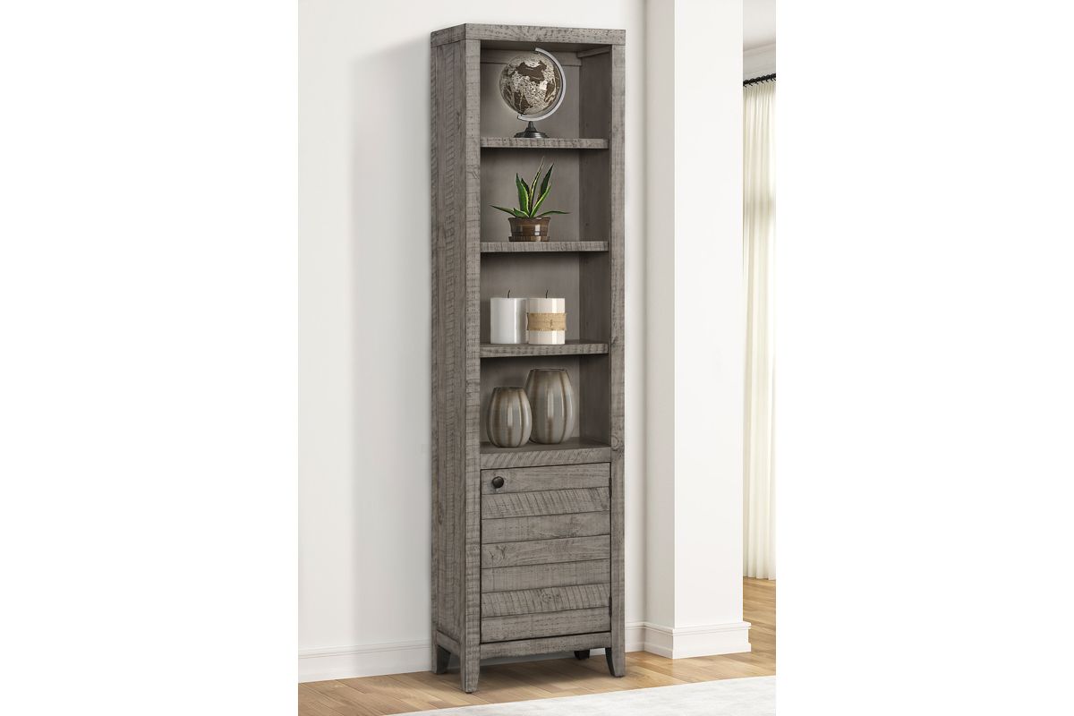 Tempe Open Top Bookcase In Gray Stone, 22 Inch | Mor Furniture Intended For Gray Metal Stone Bookcases (View 15 of 15)