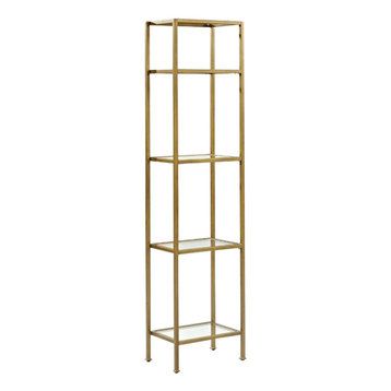 The 15 Best Bookcases With Clear Glass Shelves For 2023 | Houzz Inside Gold Glass Bookcases (View 15 of 15)