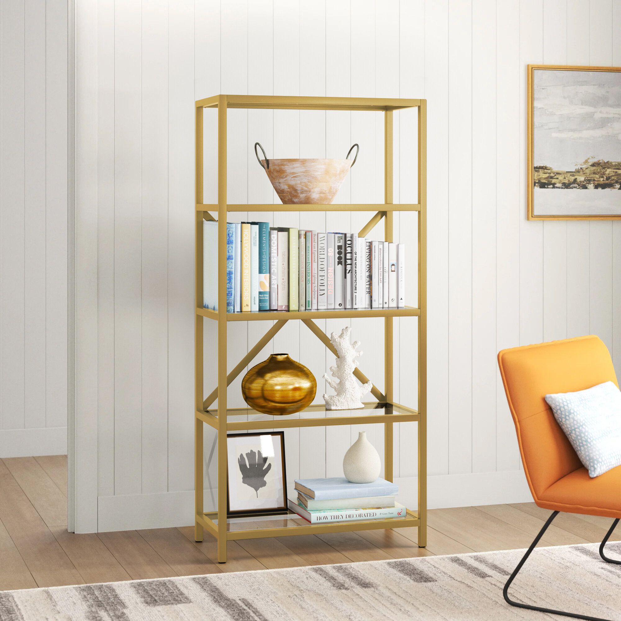 Wayfair | Brass Bookcases You'll Love In 2023 With Regard To Brass Bookcases (View 1 of 15)