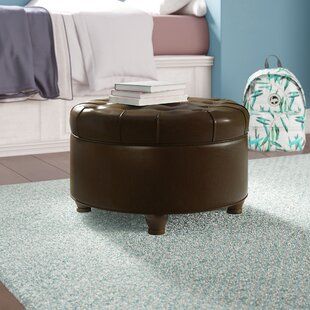 Wayfair | Brown Round Storage Ottomans You'll Love In 2023 Intended For Brown Wash Round Ottomans (View 10 of 15)