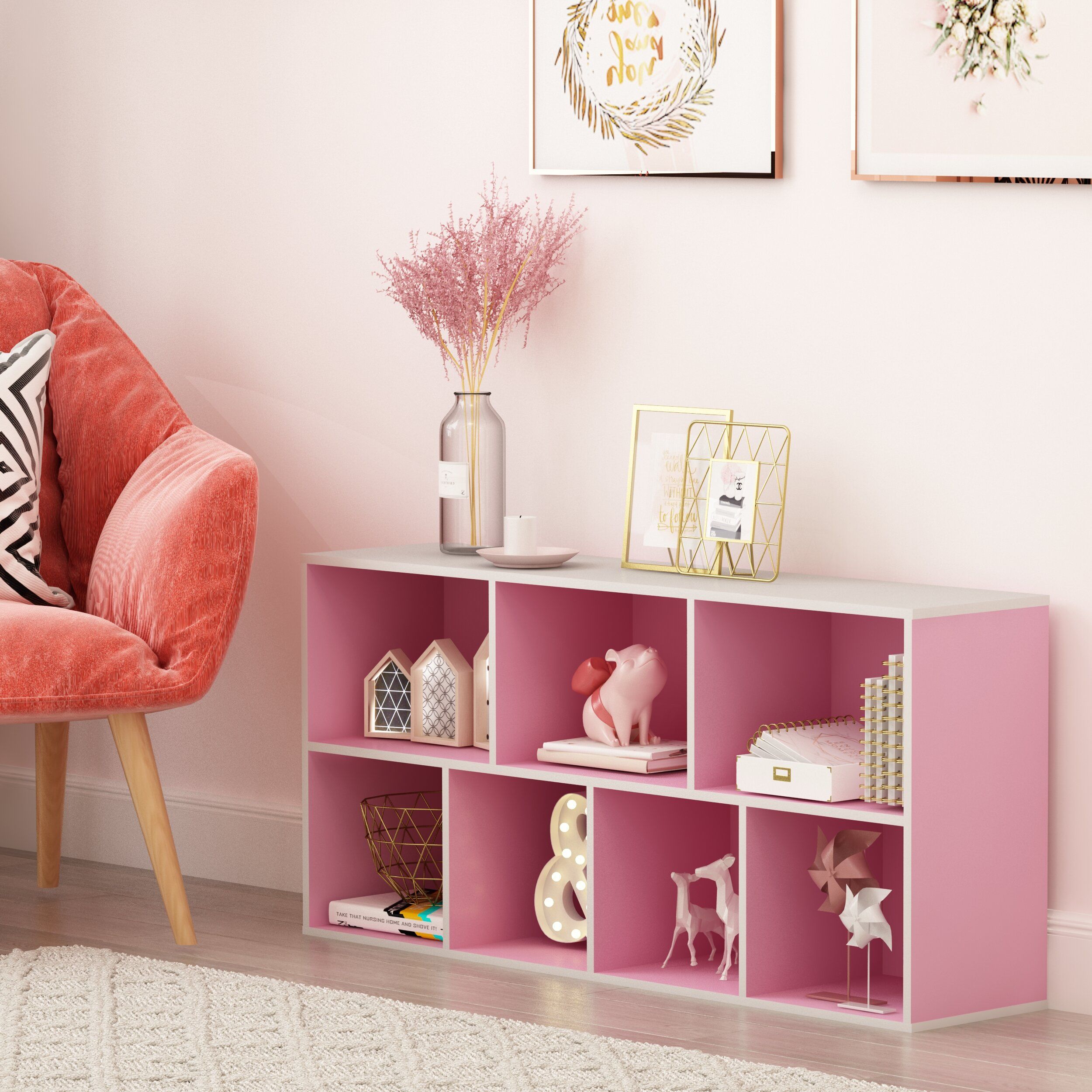 Wayfair | Pink Bookcases You'll Love In 2023 With Light Pink Bookcases (View 7 of 15)