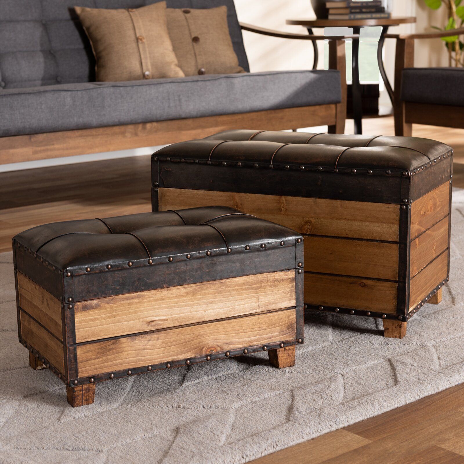 Wooden Ottomans – Ideas On Foter In Wood Storage Ottomans (View 5 of 15)