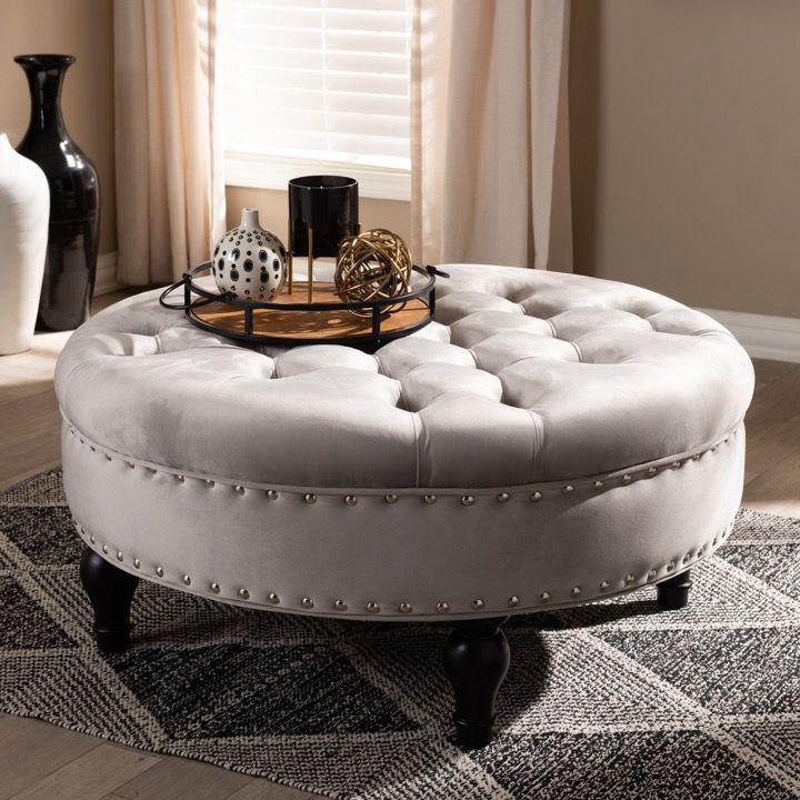 Wow | Traditional Design Ottomanspalfrey | Enhance Your Living Space In Fabric Upholstered Ottomans (View 6 of 15)