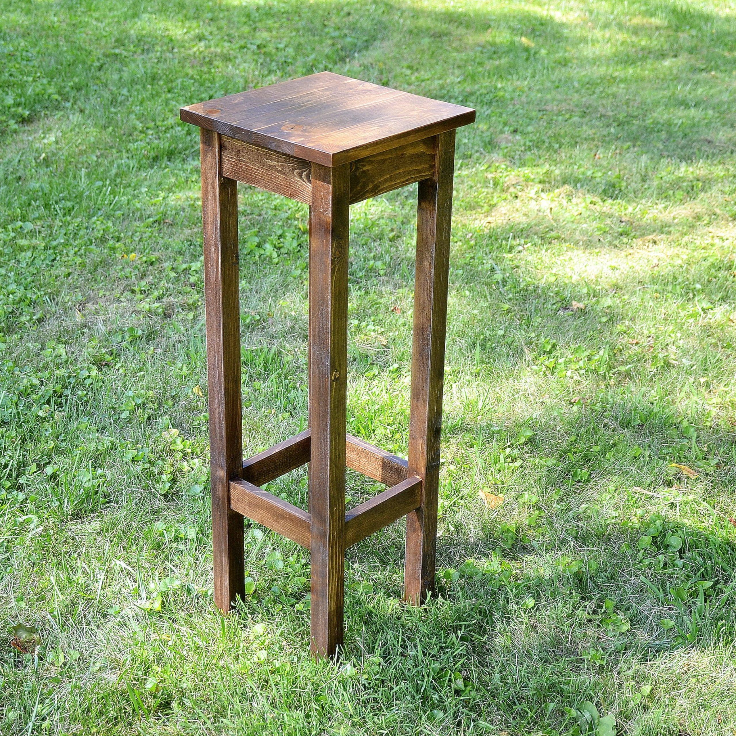 10 Square Wood Plant Stand Indoor Plant Holder – Etsy Denmark Throughout Rustic Plant Stands (View 6 of 15)