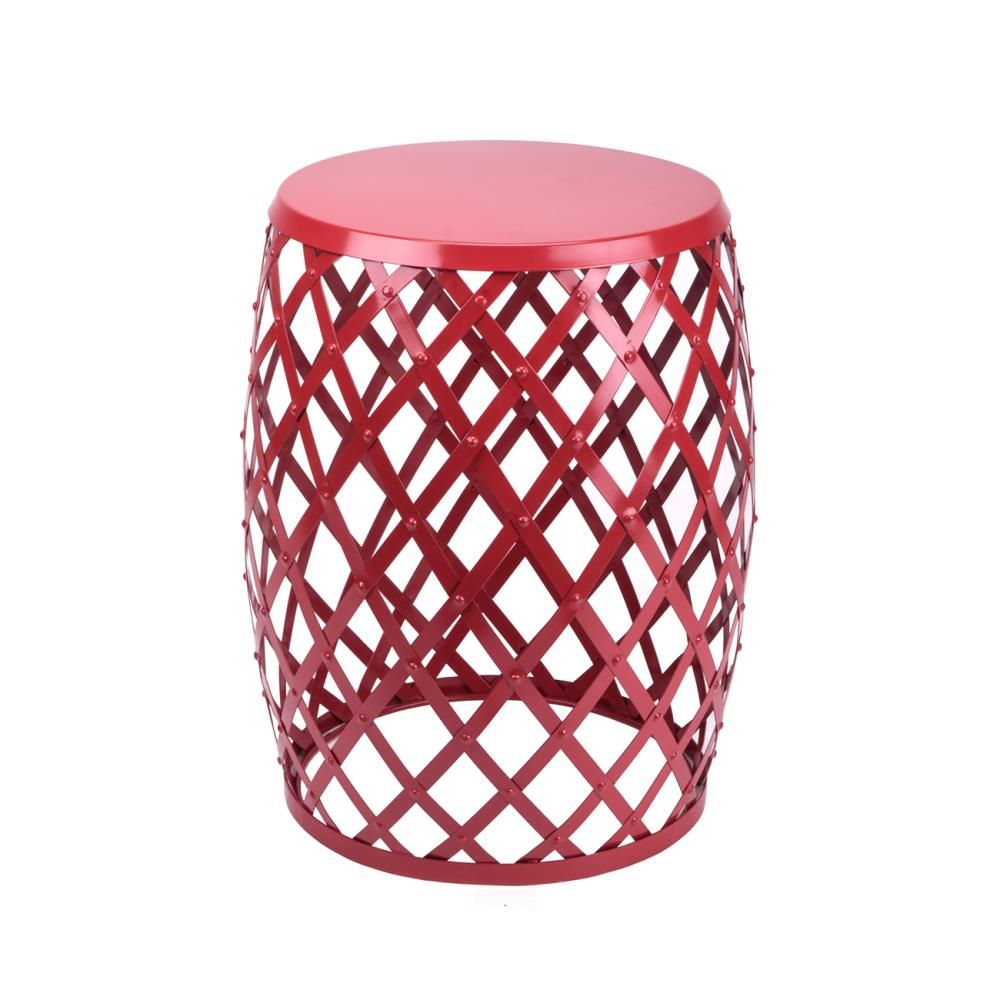 18 In Red Outdoor Round Steel Plant Stand At Lowes For Red Plant Stands (View 3 of 15)