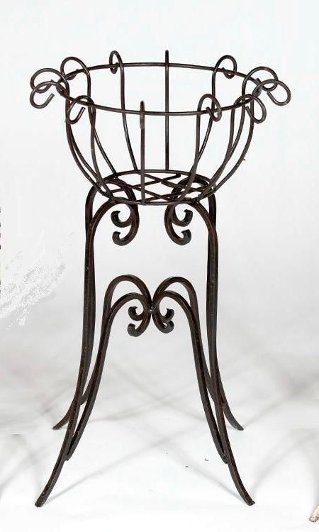 27 Tall X 17 Wrought Iron Round Heavy Plant Stand Medium Size Pot | Wrought  Iron Plant Stands, Iron Plant Stand, Iron Plant Throughout Wrought Iron Plant Stands (View 7 of 15)