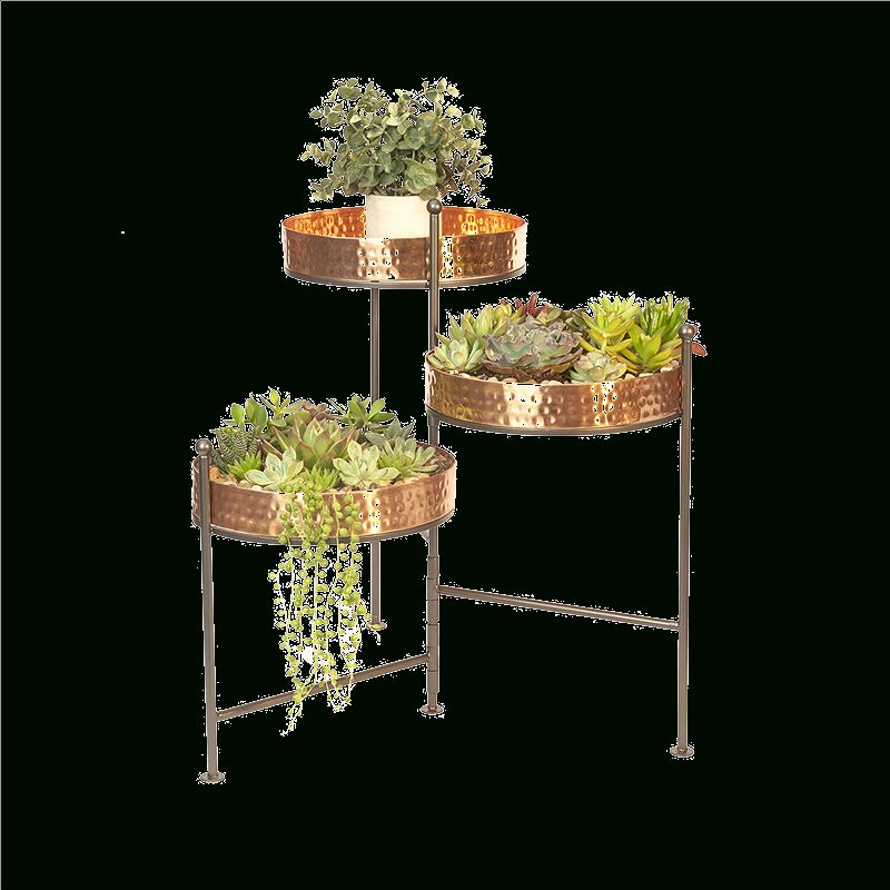 3 Tier Copper Plant Stand | Chepstow Garden Centre Pertaining To Copper Plant Stands (View 15 of 15)