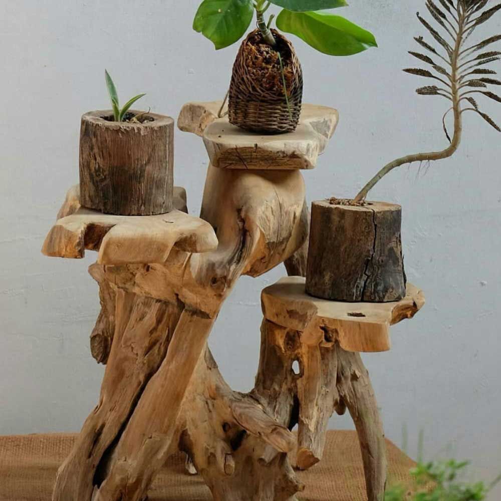 31 Exclusive Plant Stand Ideas To Introduce Into Your Interior Intended For Rustic Plant Stands (View 1 of 15)