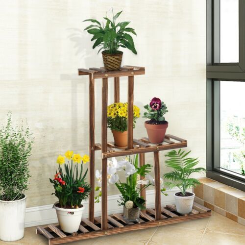 32 Inch Plant Stand Rack 3 Tier Indoor&outdoor Multiple Flower Pot  Holder Shelf | Ebay For 32 Inch Plant Stands (View 1 of 15)