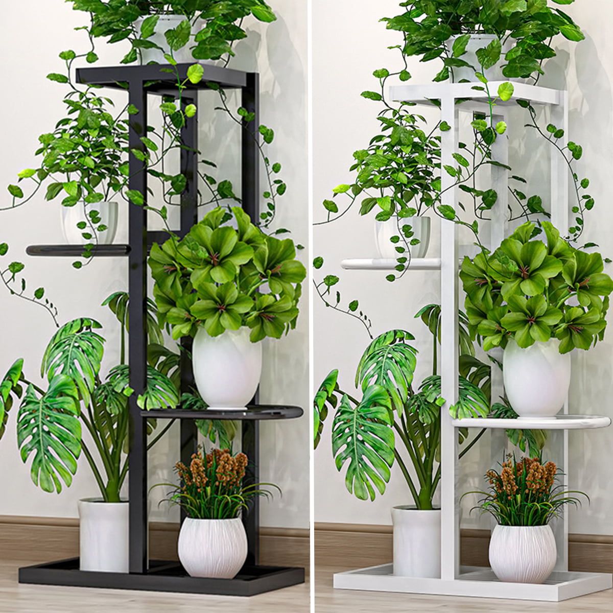 32 Inches Tall 4 Tier Multifunction Plant Flower Stand Flower Pot Display  Rack Dcorative Stand Garden Outdoor Indoor Decor – Walmart For 32 Inch Plant Stands (View 6 of 15)