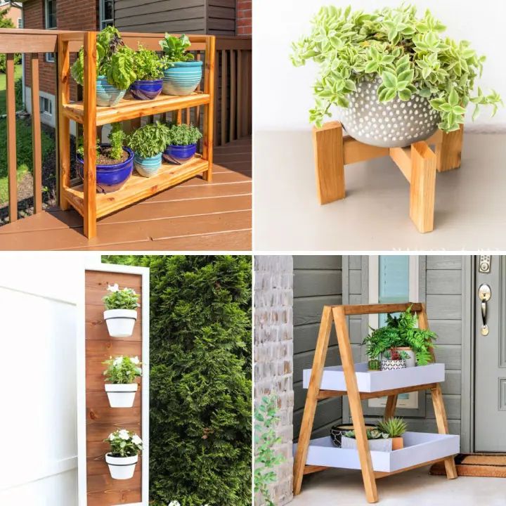 40 Free Diy Plant Stand Plans (cheap And Easy To Build) Intended For Hexagon Plant Stands (View 8 of 15)