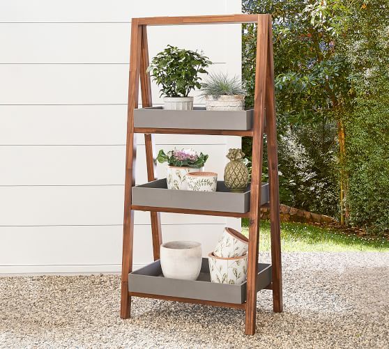 Abbott Three Tier Plant Stand | Pottery Barn Intended For Three Tiered Plant Stands (View 1 of 15)