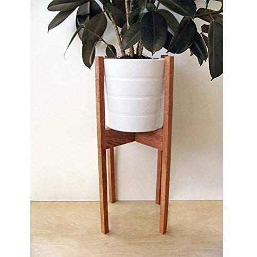 Amazon: 24 Inch Tall Oak Mid Century Modern Plant Stand: Handmade | Mid  Century Modern Plant Stand, Modern Plant Stand, Mid Century Modern Plants Throughout 24 Inch Plant Stands (View 12 of 15)