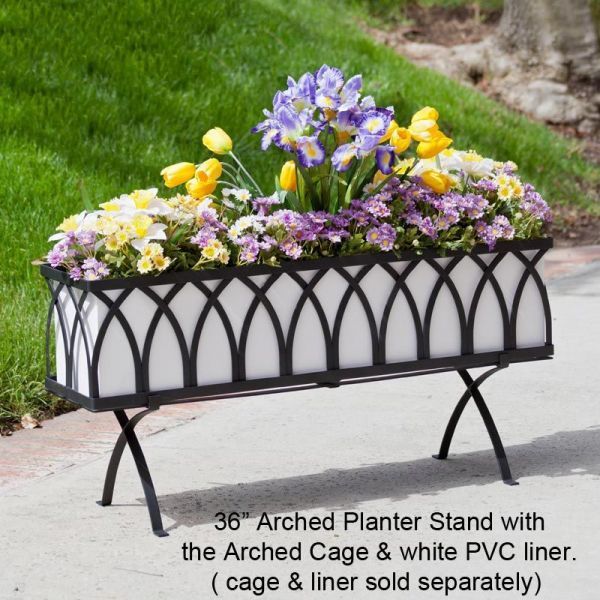 Arch Window Box Stand Regarding Plant Stands With Flower Box (View 2 of 15)