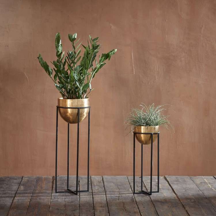 Atsu Brass Planter Stand | Accessories For The Home Inside Brass Plant Stands (View 4 of 15)