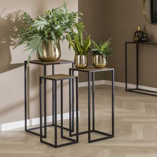 Bronze Plant Stands & Telephone Tables You'll Love | Wayfair.co (View 11 of 15)