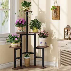 Brown – Plant Stands – Planters – The Home Depot Regarding Brown Metal Plant Stands (View 11 of 15)