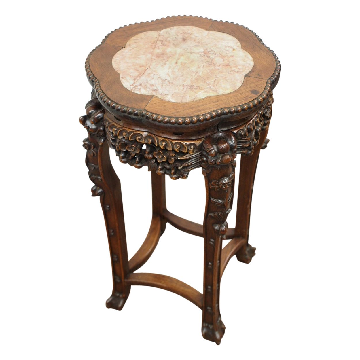 Chinese Hongmu And Marble Top Plant Stand – Georgian Antiques With Marble Plant Stands (Photo 9 of 15)