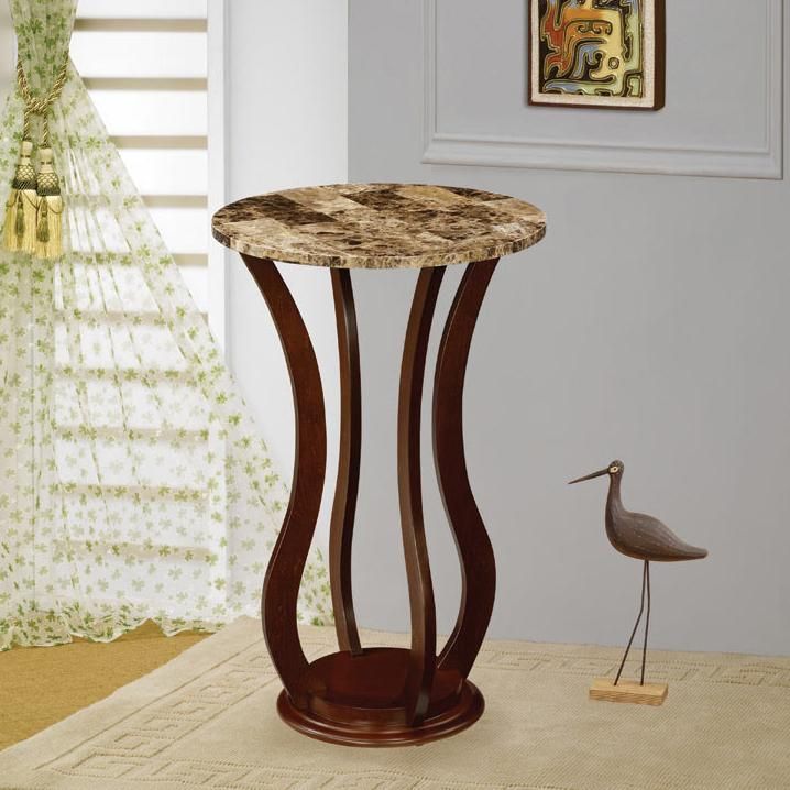 Coaster Accent Stands Round Marble Top Plant Stand | A1 Furniture &  Mattress | End Tables For Round Plant Stands (View 11 of 15)