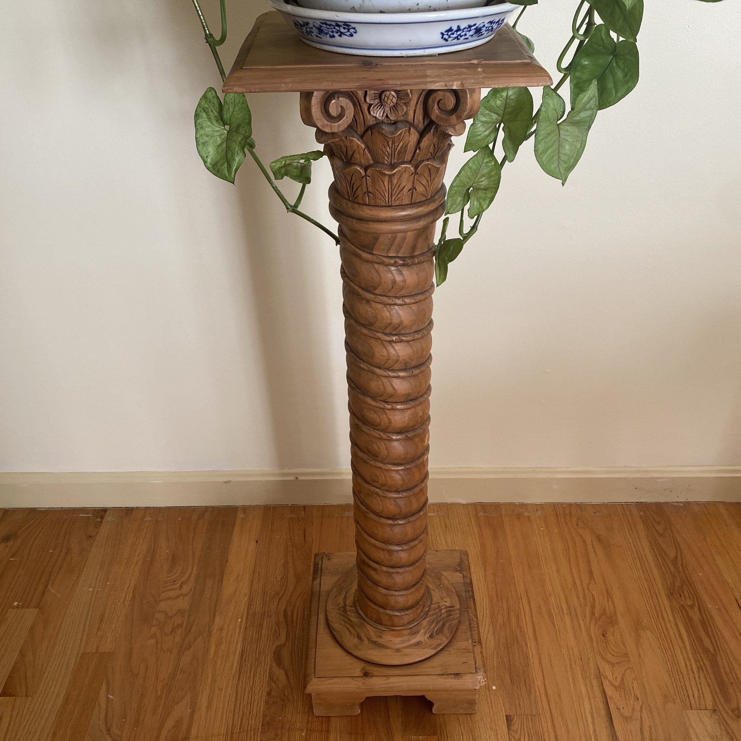 Column Plant Stand – Etsy Throughout Pillar Plant Stands (View 8 of 15)