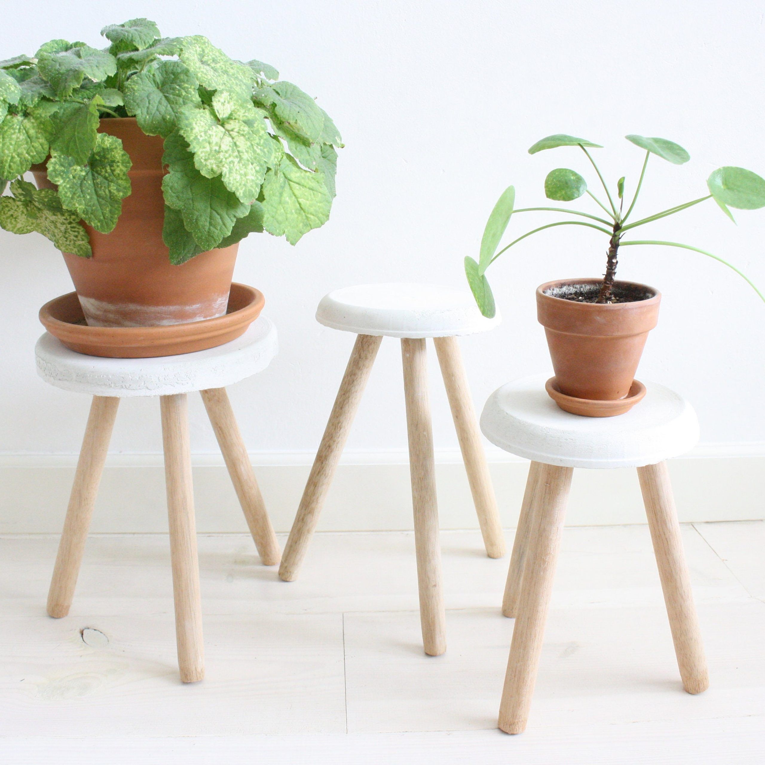 Concrete Plant Stand – Etsy With Cement Plant Stands (View 15 of 15)
