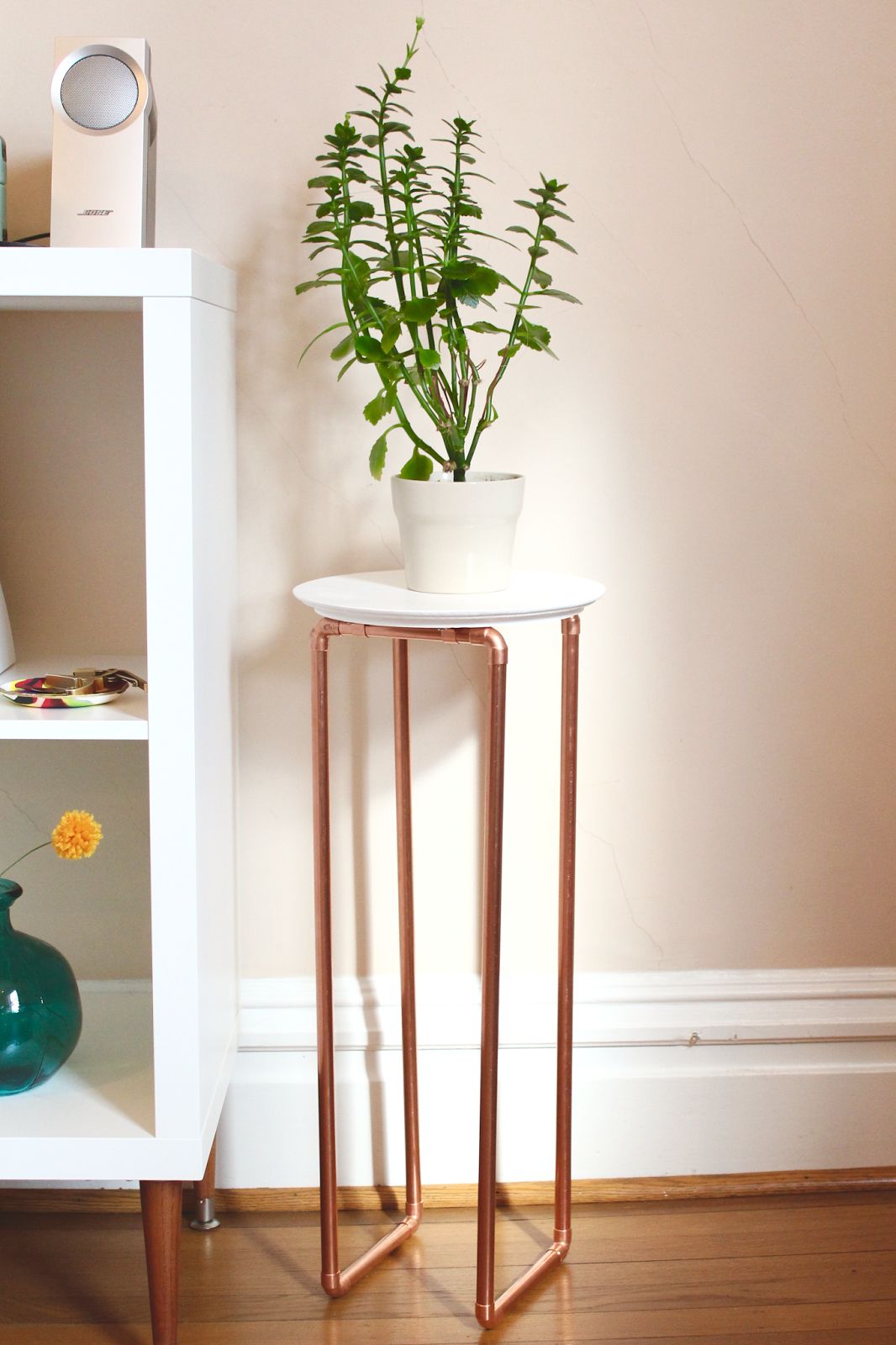 Copper Leg Plant Stand | Sarah & Nick With Copper Plant Stands (View 7 of 15)