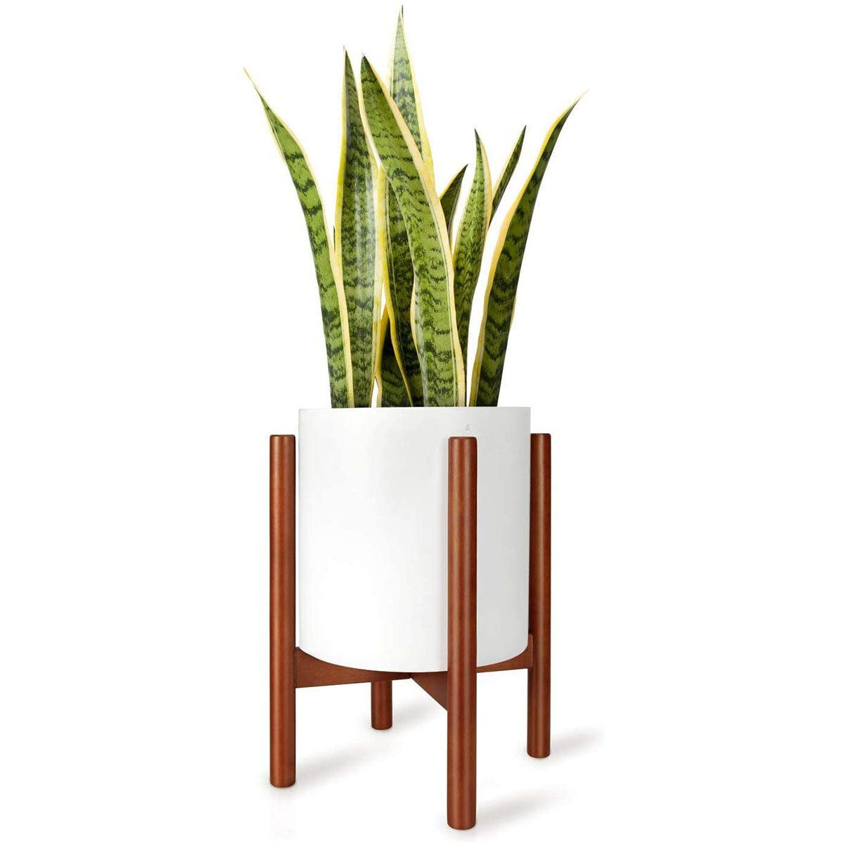 Corrigan Studio® Dhalchand Plant Stand Mid Century Wood Flower Pot Holder ( Plant Pot Not Included) Modern Potted Stand Indoor Display Rack Rustic  Decor, Up To 10 Inch Planter, Brown | Wayfair Inside 10 Inch Plant Stands (View 6 of 15)