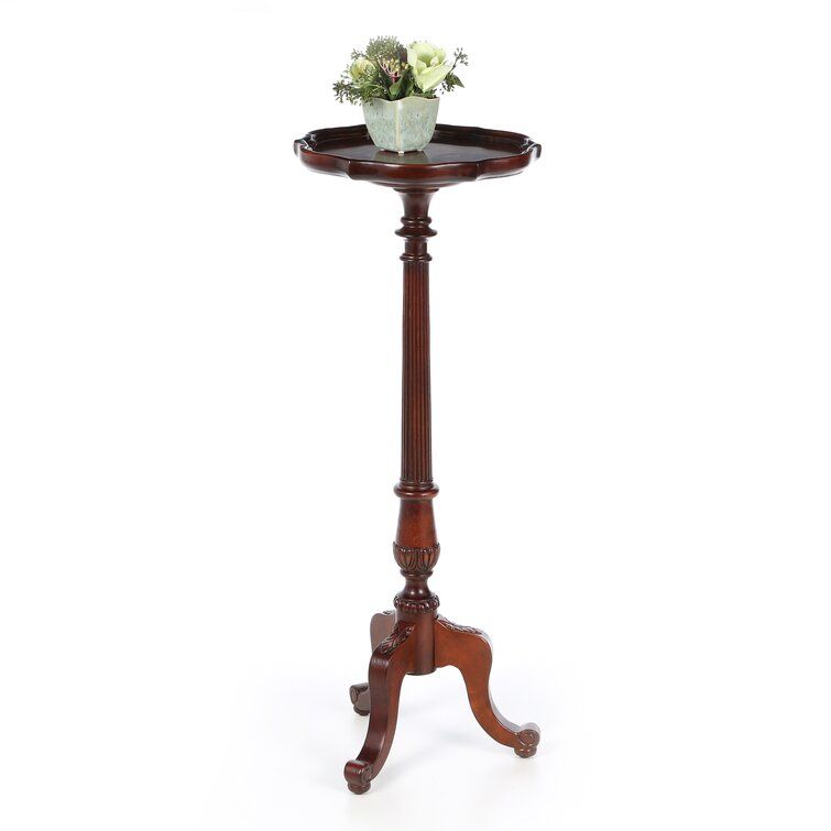 Darby Home Co Skelly Round Pedestal Plant Stand & Reviews | Wayfair In Cherry Pedestal Plant Stands (View 5 of 15)