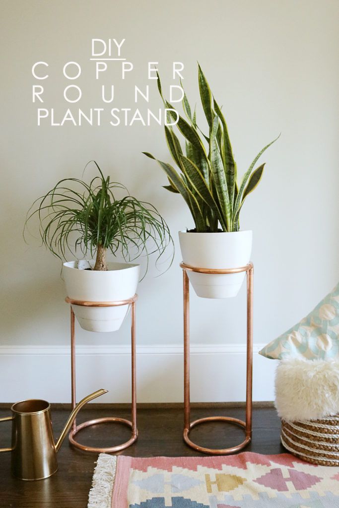Diy Copper Round Plant Stand – Darling Darleen | A Lifestyle Design Blog Inside Round Plant Stands (View 4 of 15)