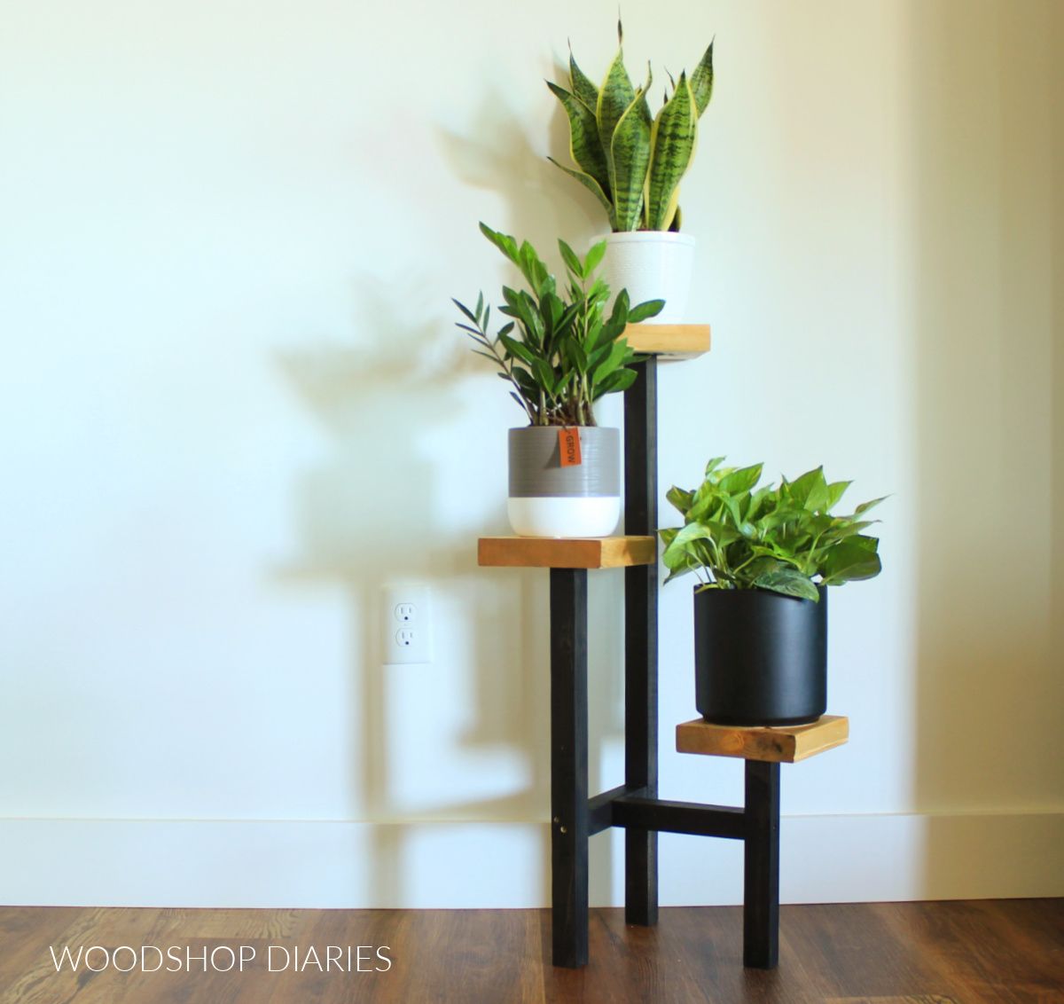 Diy Tiered Plant Stand | From Scrap Wood! Within Three Tiered Plant Stands (View 8 of 15)