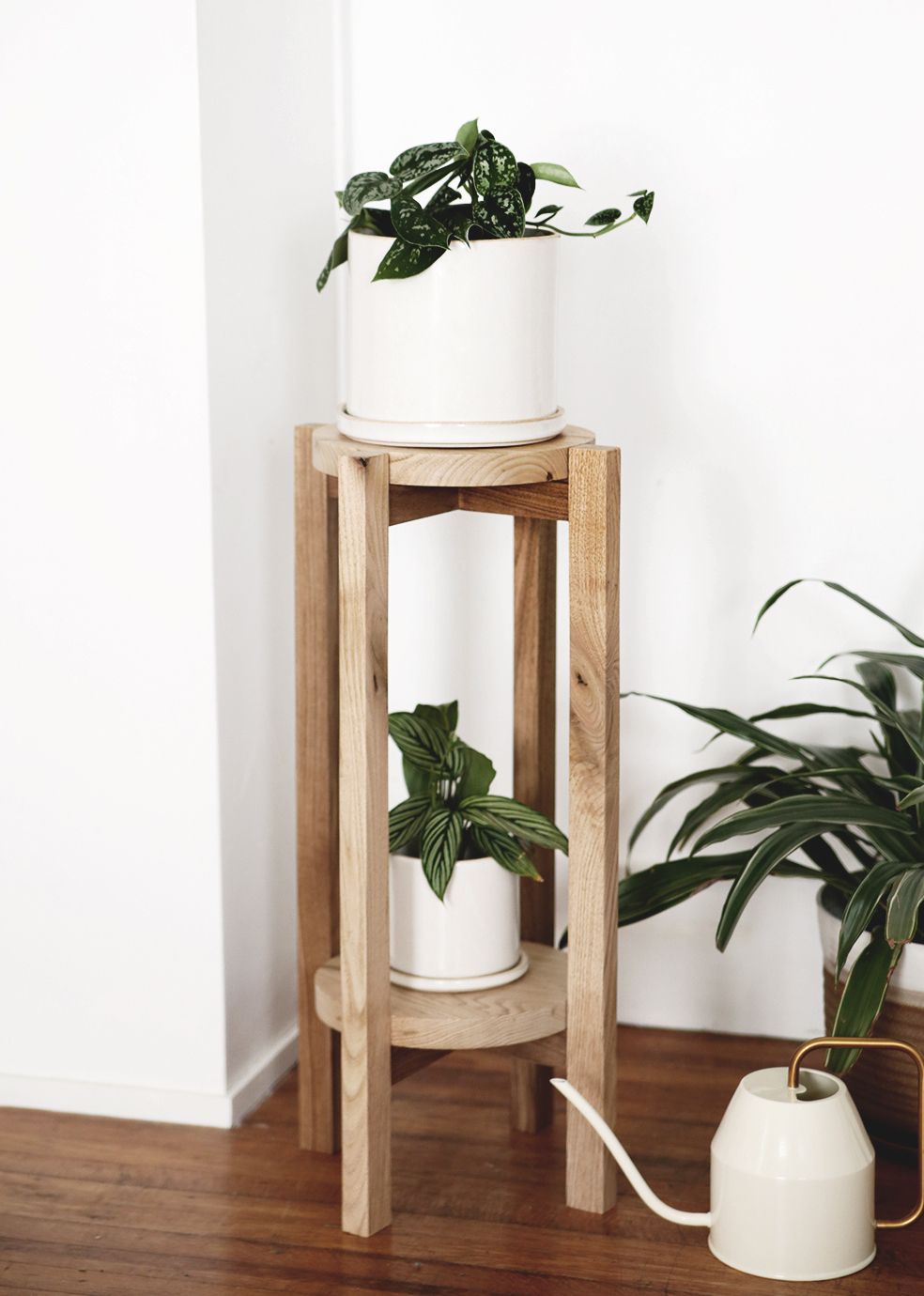 Diy Wood Plant Stand – A Simple Diy With A Video Tutorial Inside Wooden Plant Stands (View 5 of 15)