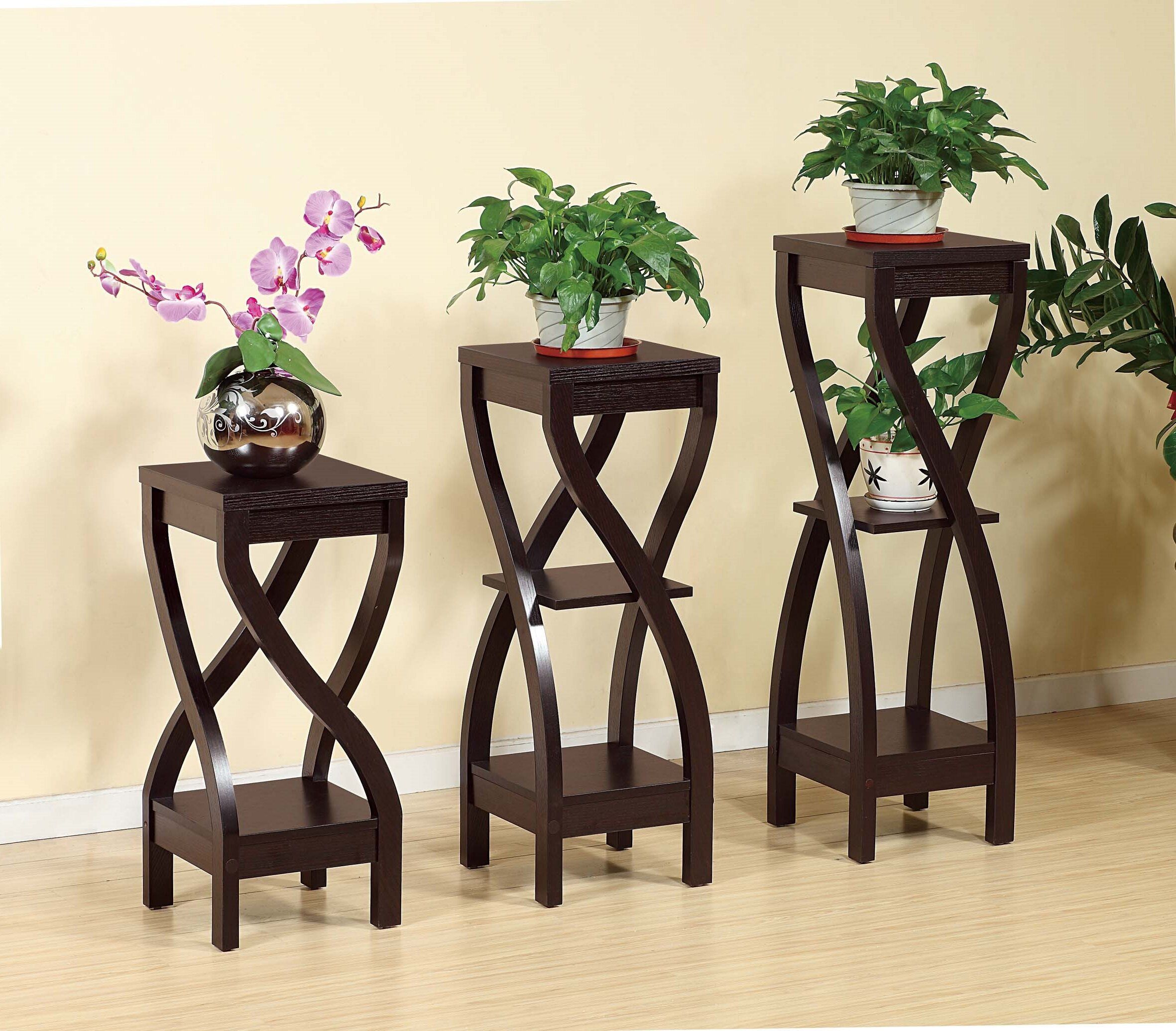 Ebern Designs Delhi Square Pedestal Plant Stand & Reviews | Wayfair Intended For Pedestal Plant Stands (View 6 of 15)