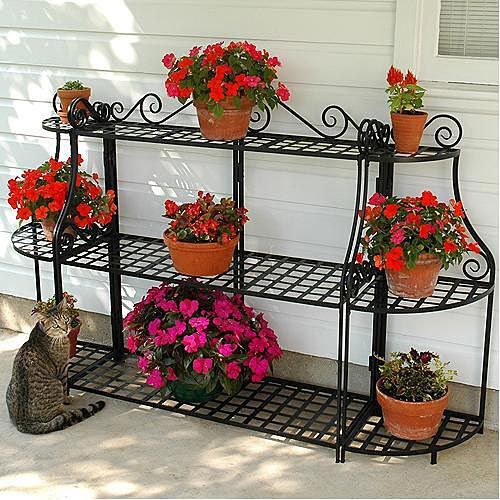 Forged Plant Stand 3 Tier And Corner Stand | Plant Stands Outdoor, Plant  Stand Indoor, Wrought Iron Plant Stands Pertaining To Iron Plant Stands (View 14 of 15)
