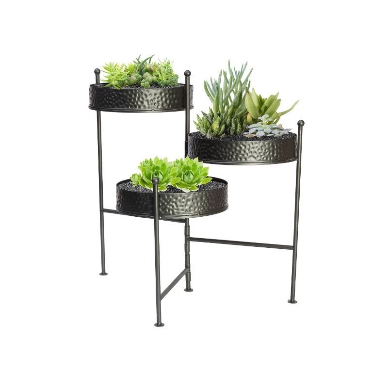 Get Three Tier Plant Stand, 21 Inch In Mi At English Gardens Nurseries |  Serving Clinton Township, Dearborn Heights, Eastpointe, Royal Oak, West  Bloomfield, And The Plymouth – Ann Arbor Michigan Areas Intended For Three Tiered Plant Stands (View 6 of 15)