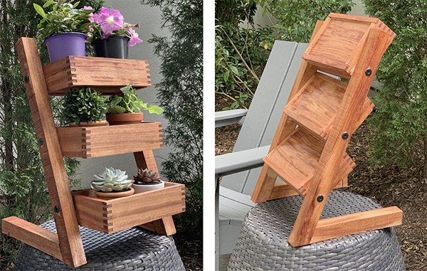 How To Make A Small Three Tier Plant Stand In Three Tier Plant Stands (View 10 of 15)