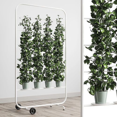 Indoor Outdoor Plant Plant Stand Ivy Shelf Metal Vase 3d Model | Cgtrader For Ivory Plant Stands (View 2 of 15)