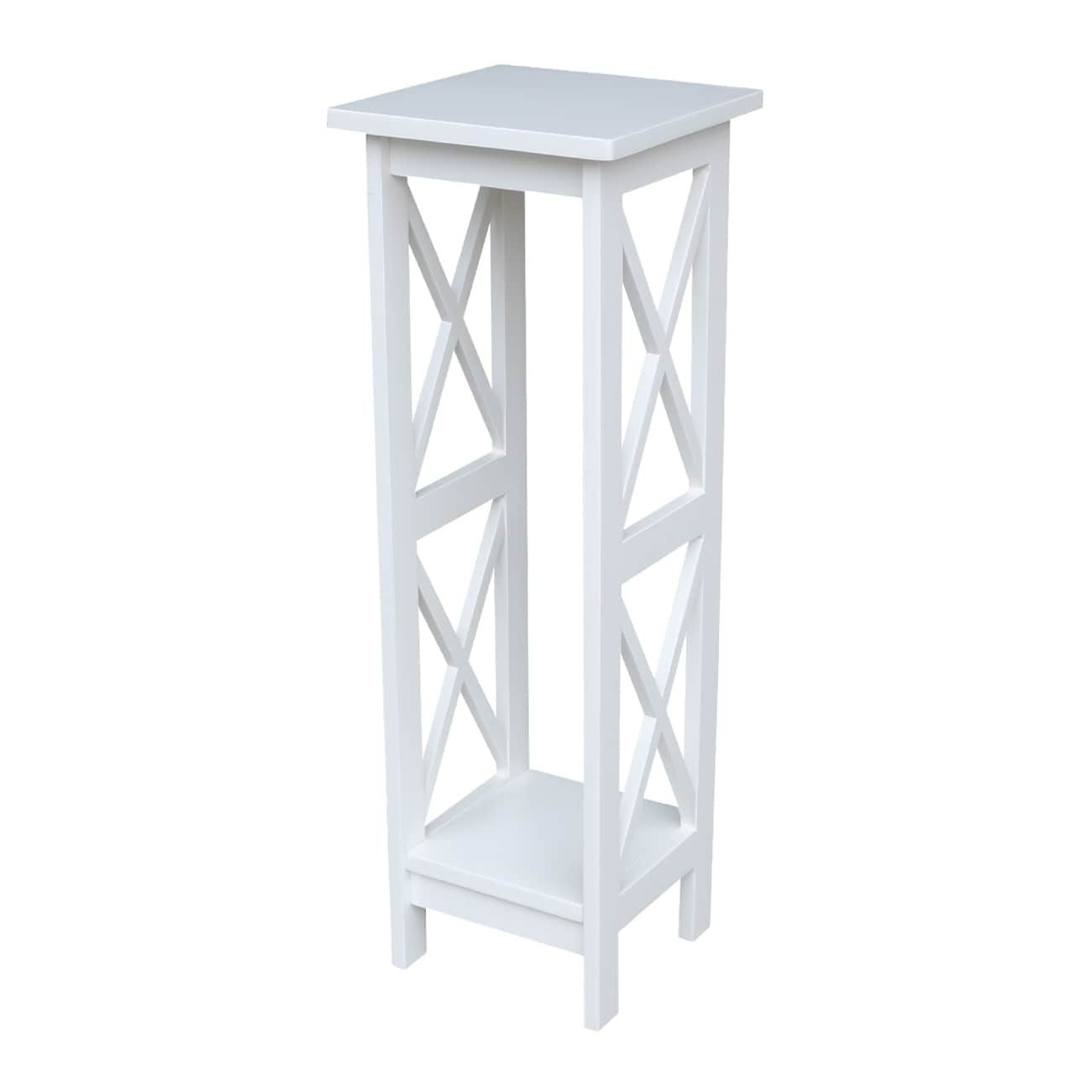 International Concepts 36 In H X 12 In W White Indoor Square Wood Plant  Stand In The Plant Stands Department At Lowes For White Plant Stands (View 9 of 15)