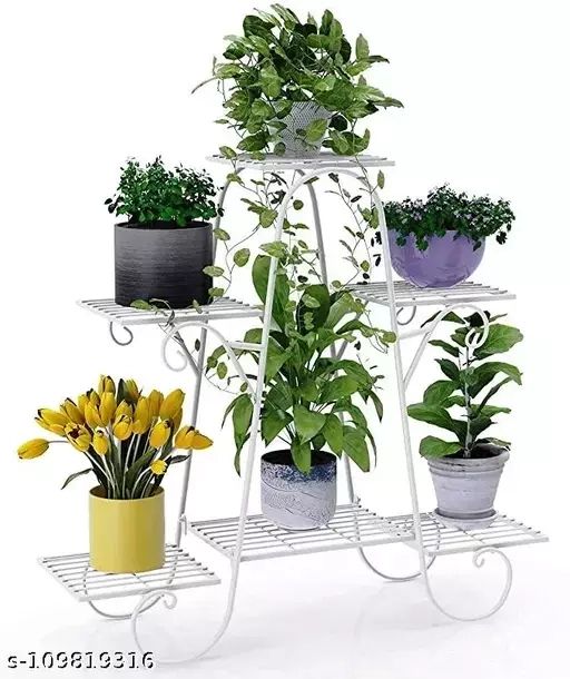 Kingwood Enterprises 6 Tier Plant Stands For Indoors And Outdoors, Flower  Pot Holder Shelf For Multi Pertaining To 32 Inch Plant Stands (View 15 of 15)