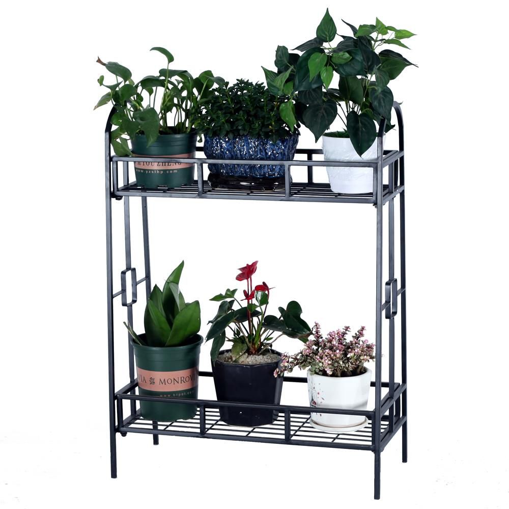 Ktaxon 32 Inch 2 Tier Indoor Outdoor Metal Multipurpose Plant Stand –  Walmart Throughout 32 Inch Plant Stands (View 14 of 15)