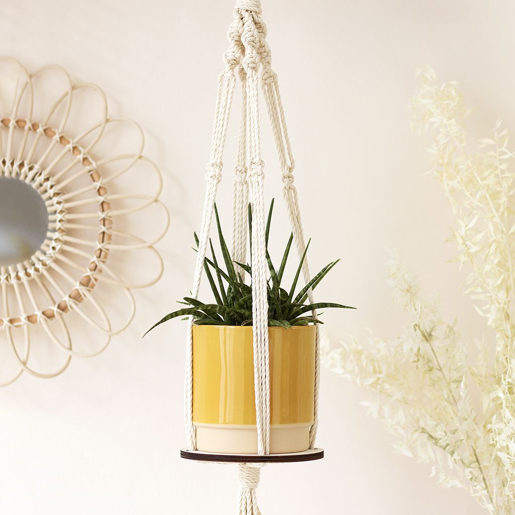 Macrame Plant Stand & Ring Set | Artcuts Regarding Ring Plant Stands (View 12 of 15)