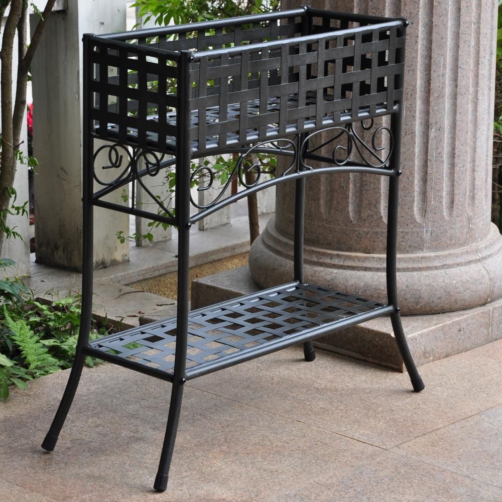 Madison Rectangular Iron Plant Stand (available In 5 Colors), Outdoor  Furniture: Farm And Ranch Depot Intended For Iron Plant Stands (View 15 of 15)