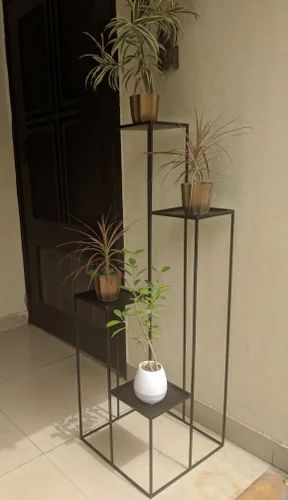 Metal Planter Stands (black, Powder Coated)  30% Discount At Rs 5500 |  Garden Planters In Gurgaon | Id: 15574524991 Intended For Powdercoat Plant Stands (View 2 of 15)