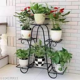 Mf  6 Tier Plant Stands For Indoors And Outdoors, Flower Pot Holder Shelf  For Multi Plants, Pertaining To White 32 Inch Plant Stands (View 13 of 15)