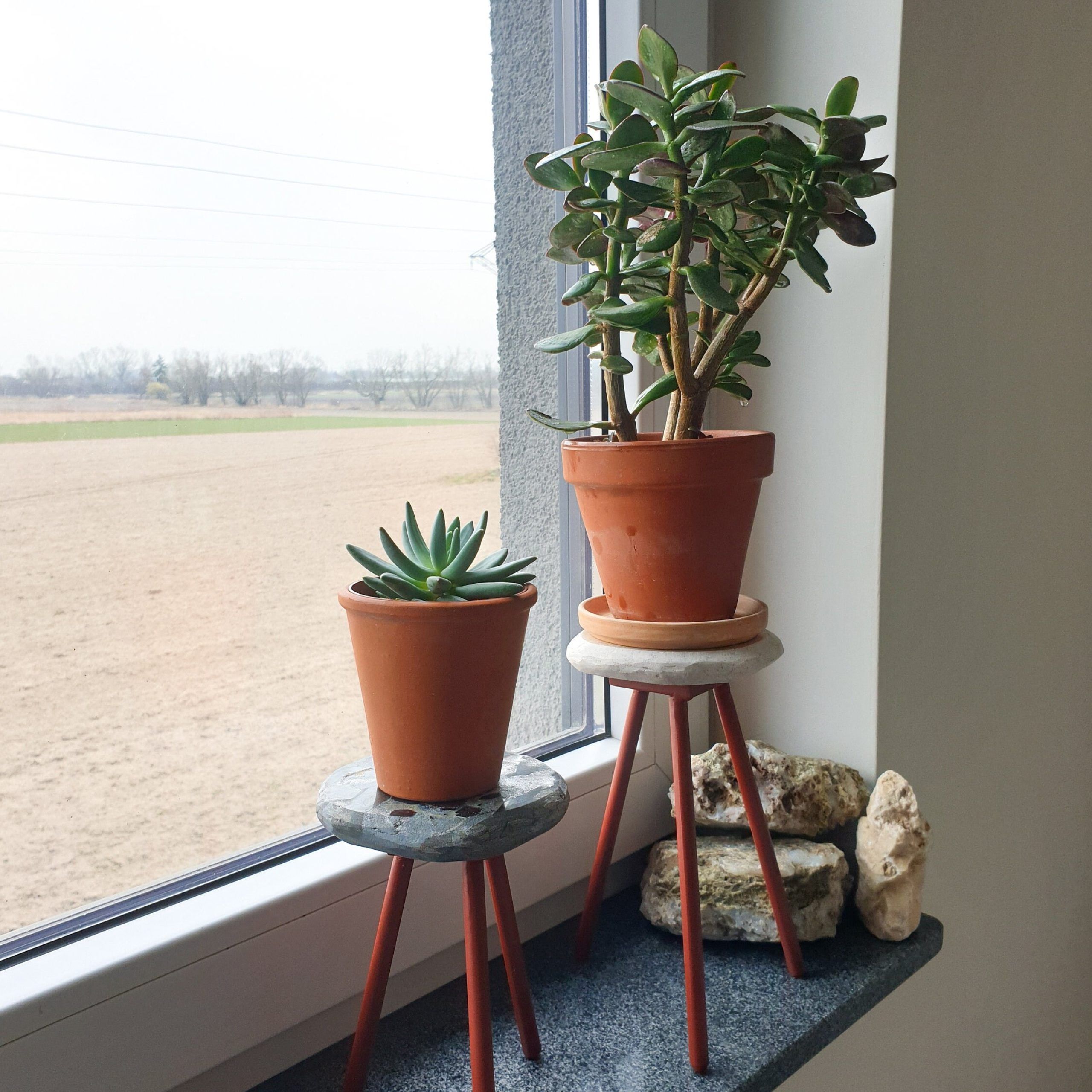Mini Modern Plant Stand Plant Stands Indoor Bohemian Decor – Etsy Canada With Stone Plant Stands (View 13 of 15)
