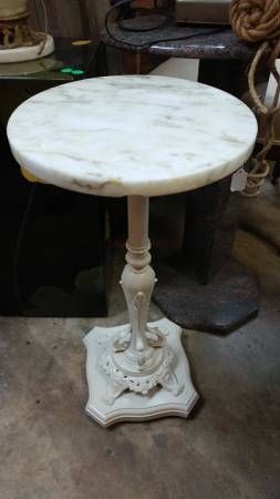 Nice Marble Top Plant Stand – Very Attractive – Elegant – Long Valley  Traders Throughout Marble Plant Stands (View 7 of 15)