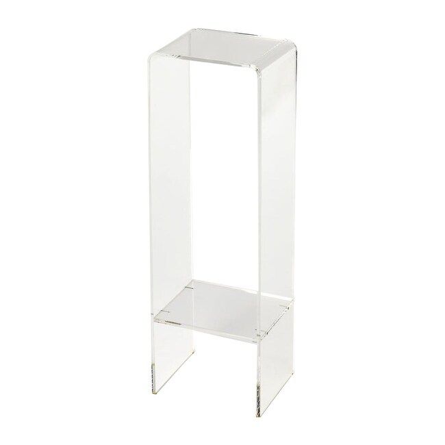 Offex Crystal Clear Acrylic Rectangular Plant Stand – Overstock – 21143642 For Crystal Clear Plant Stands (View 5 of 15)
