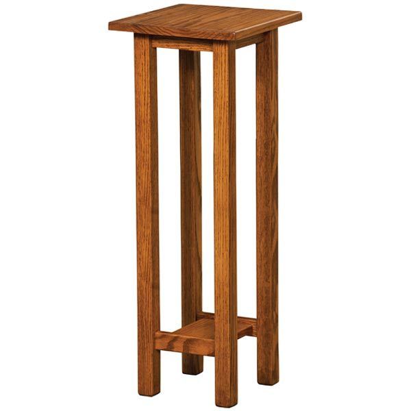 Open Mission Plant Stands | Buy Custom Amish Furniture Within Cherry Pedestal Plant Stands (View 10 of 15)